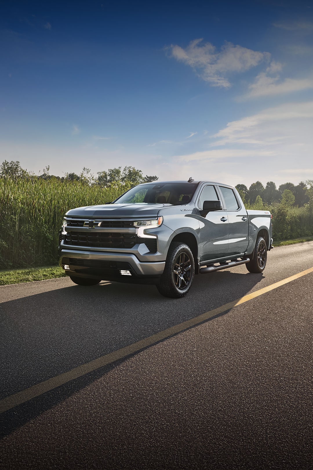 Next-Generation 2027 Silverado 1500 Truck parked on a countryside road.