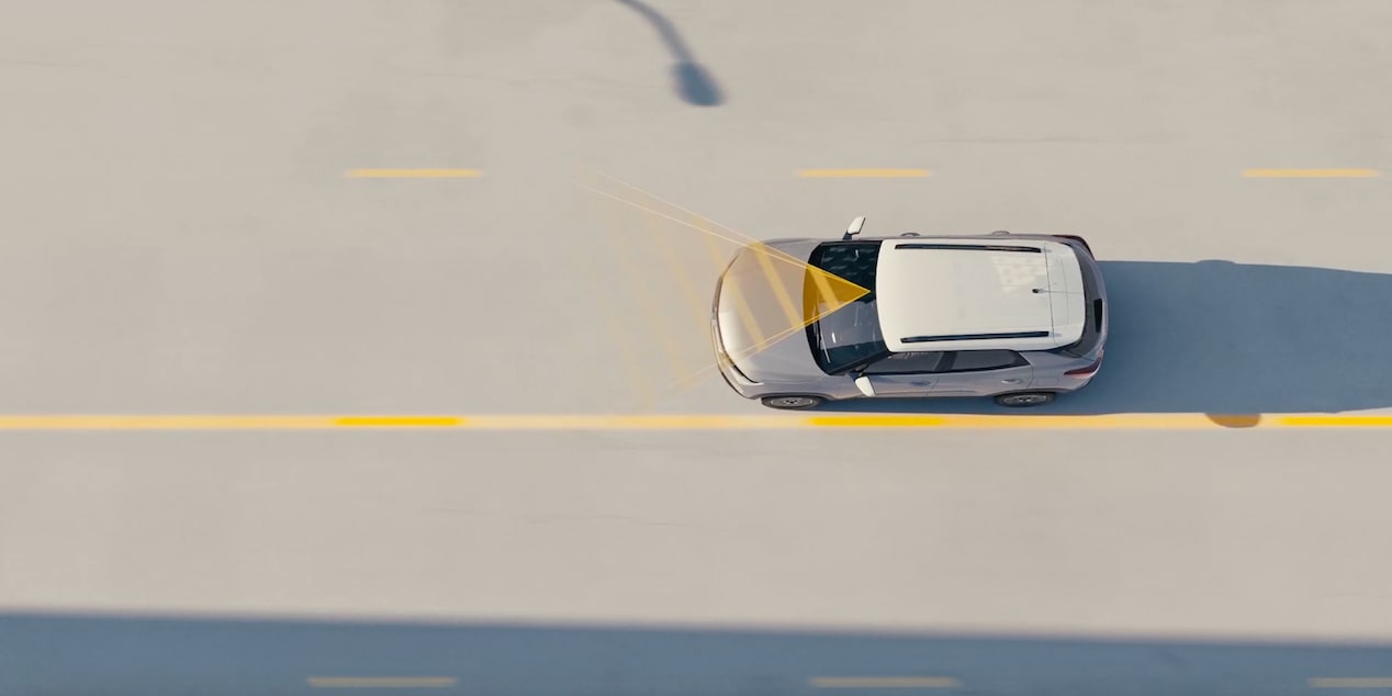 Caractéristique de sécurité du VUS Chevrolet Trailblazer 2027 : vidéo de l’aide au maintien sur la voie avec avertisseur de sortie de voie.