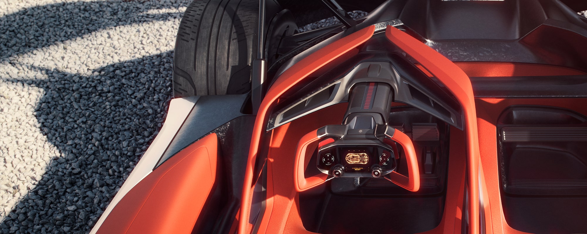 Overhead View of the 2026 Corvette CX Cockpit