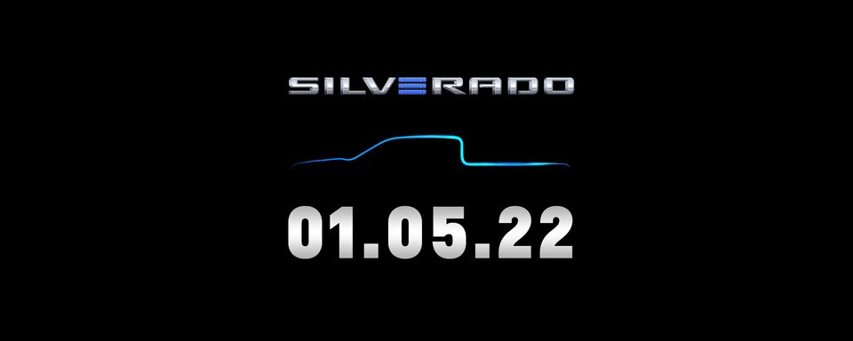 All-Electric Silverado EV. Coming January 5, 2022