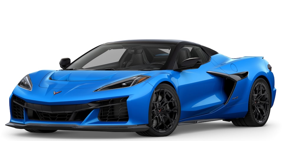 Chevrolet Corvette ZR1 2025 en Bleu déferlante métallisé.