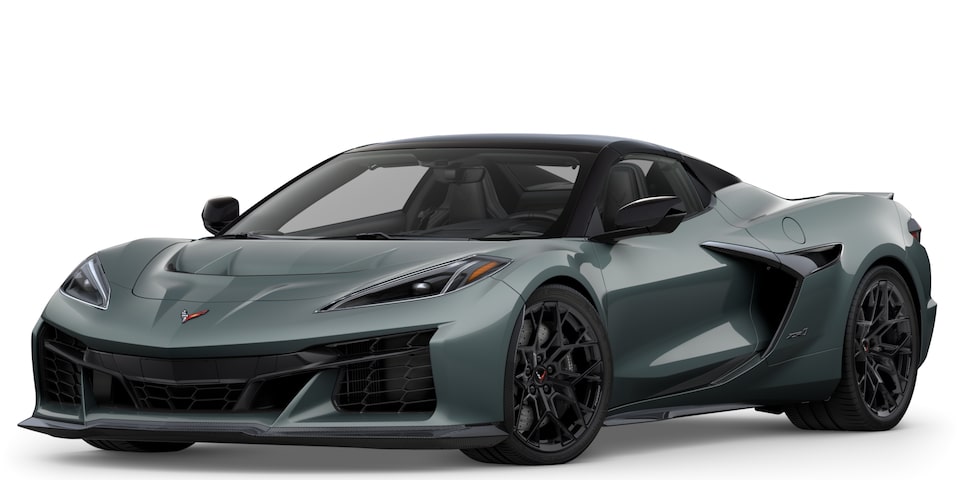 Chevrolet Corvette ZR1 2025 en Gris loup de mer triple couche.