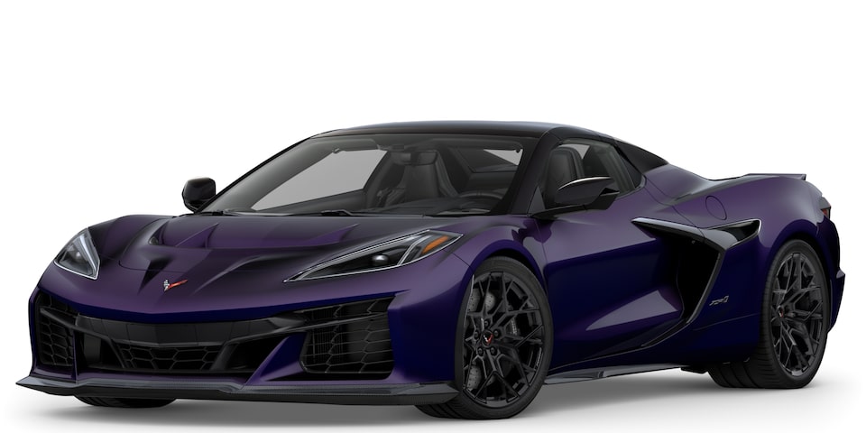 Chevrolet Corvette ZR1 2025 en Violet Hysteria métallisé.