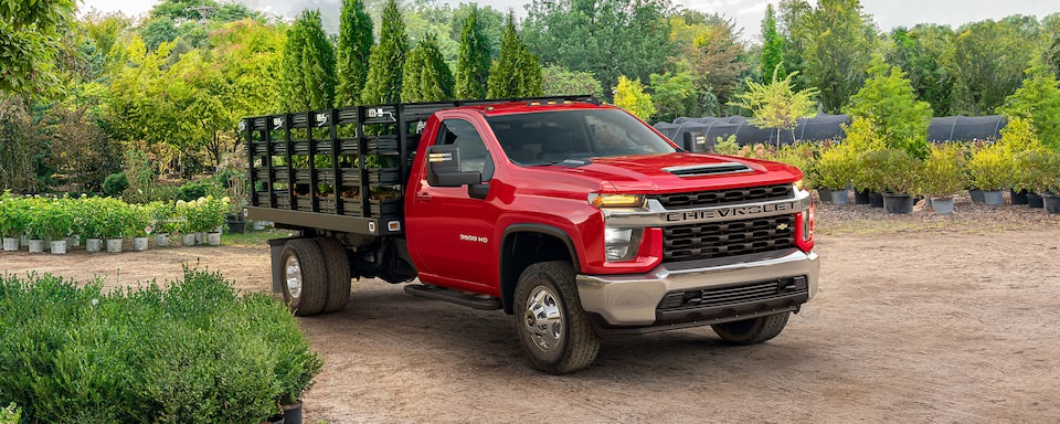 2021 Silverado Chassis Cab wide angle view.