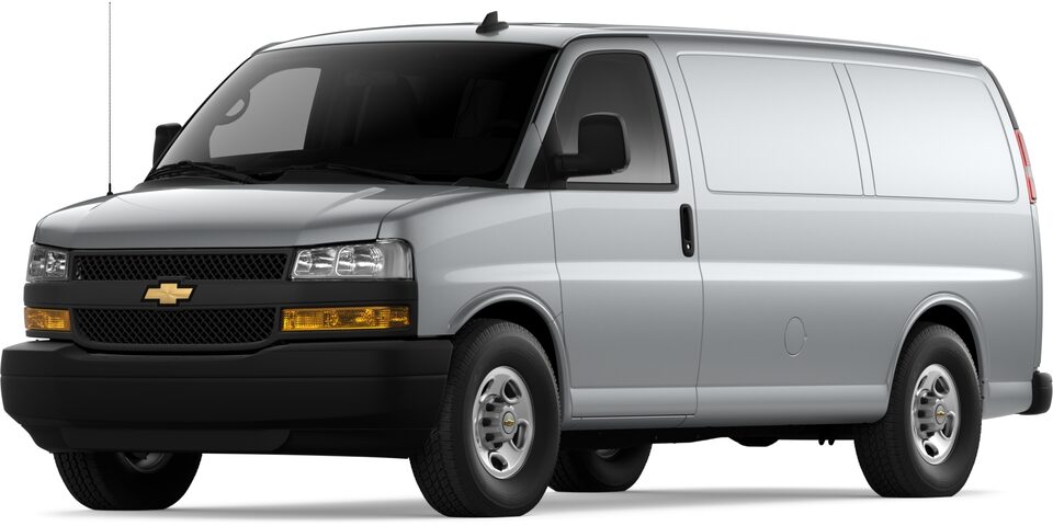 2022 Express Cargo in Silver Ice Metallic.
