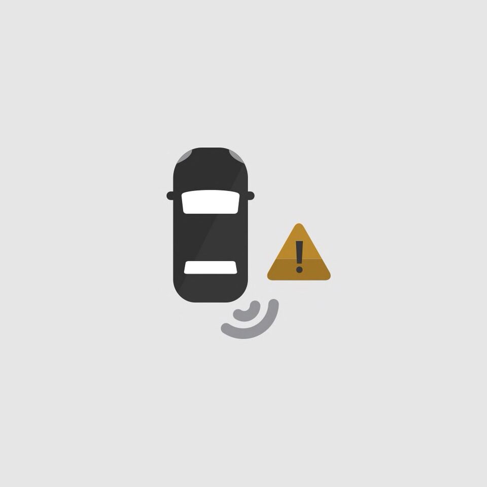 Side Blind Zone Alert Icon.