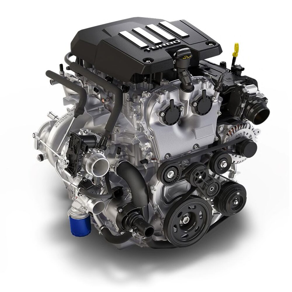 2.7L Turbo High-Output Engine of the 2023 Chevrolet Silverado 1500.