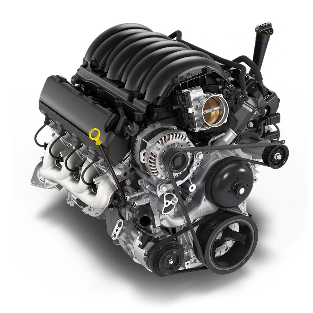 5.3L EcoTec3 V8 Engine of the 2023 Chevrolet Silverado 1500.