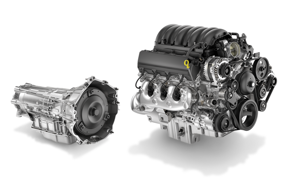 6.6L V8 Gas Engine of the 2023 Chevrolet Silverado HD.