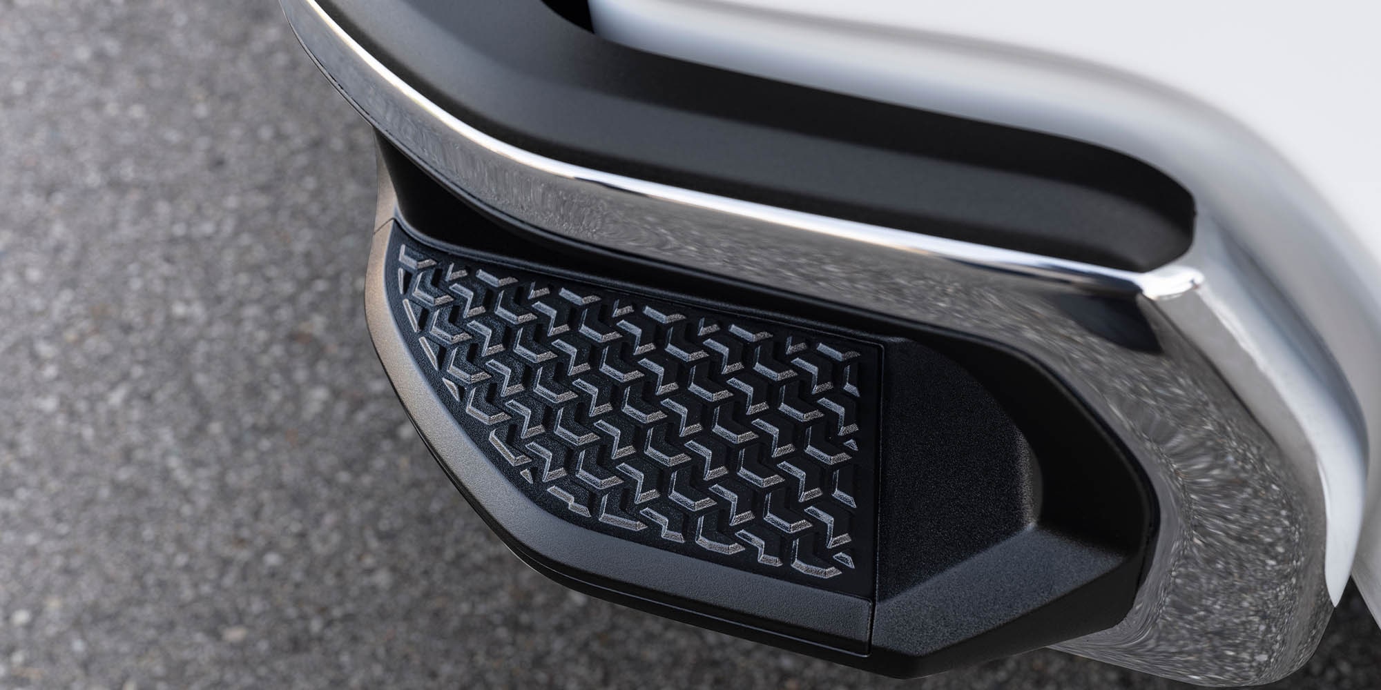 View of an Integrated BedStep on the 2026 Chevrolet Silverado HD Work Truck.