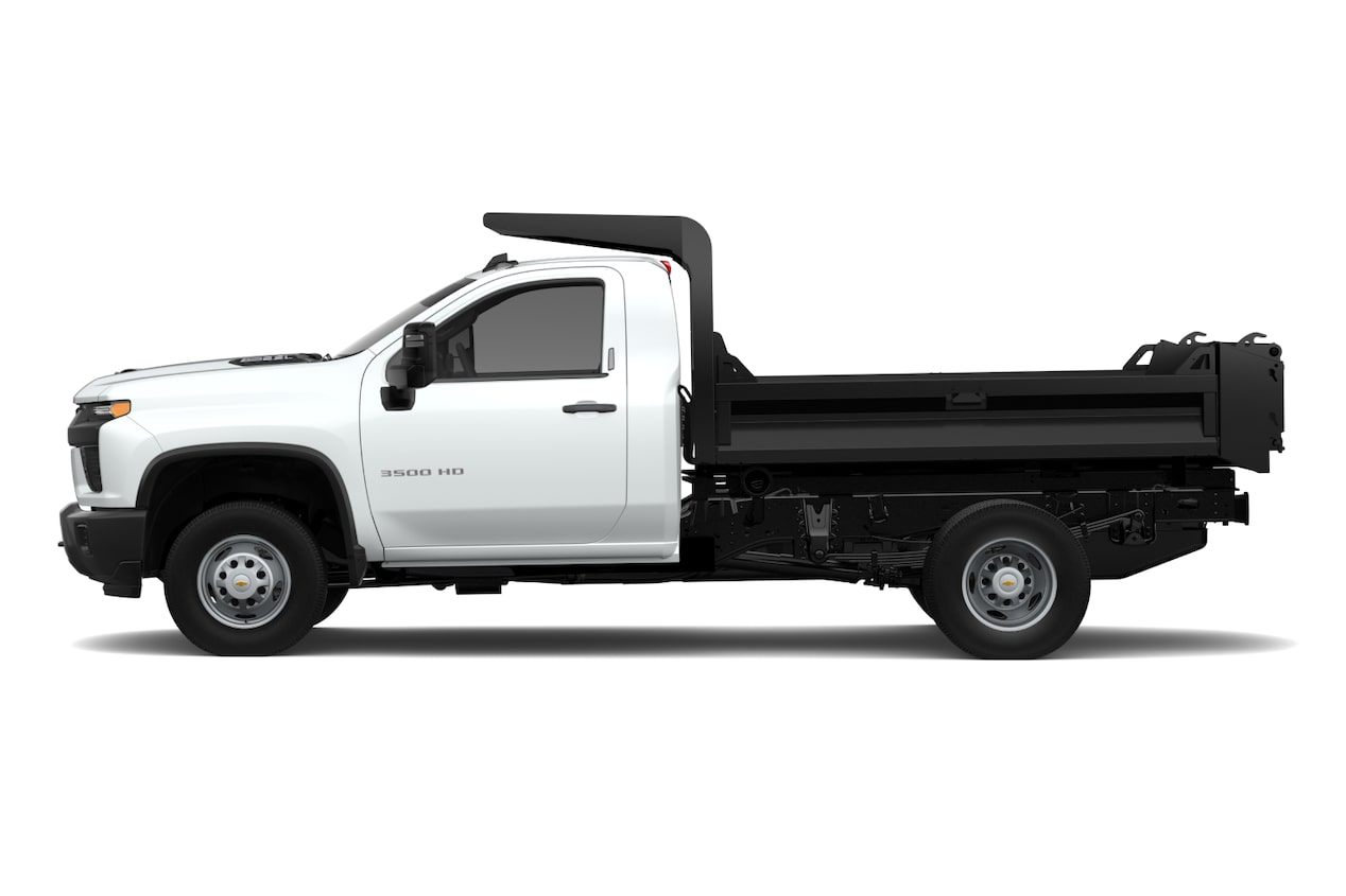 Side view of a Chevrolet commercial Chassis Cab.