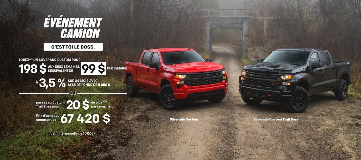 Silverado Custom 2025 and Silverado Custom Trail Boss 2025