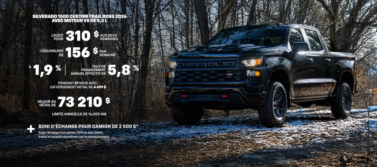 2026 Silverado 1500 Custom Trail Boss