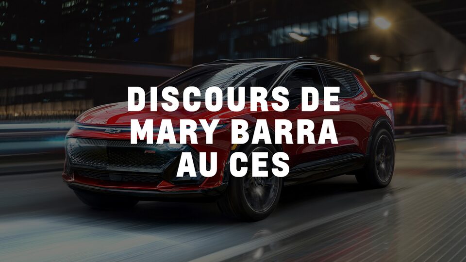 Discours de Mary Barra au CES
