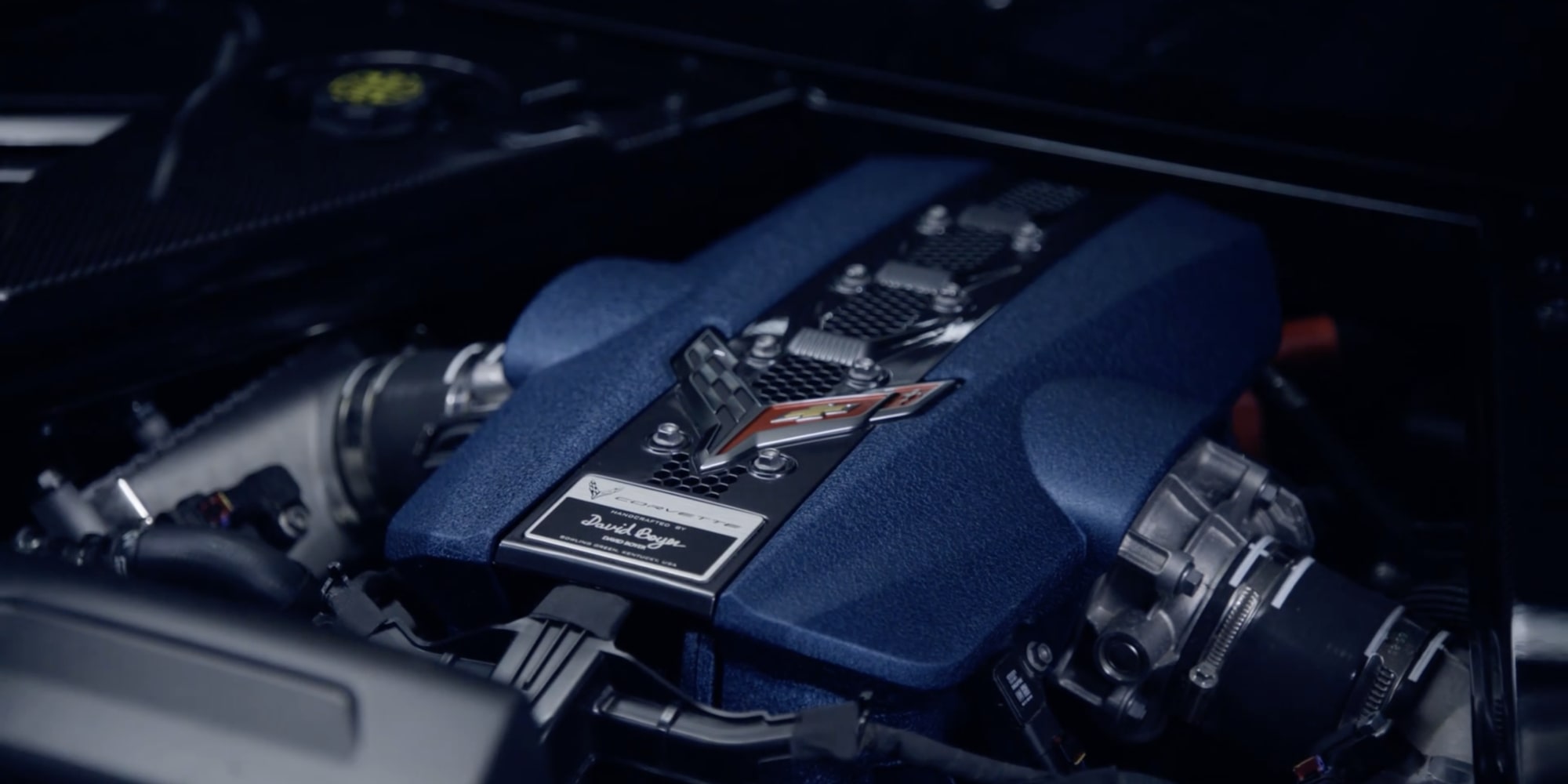Vue rapprochée du moteur Chevrolet Corvette ZR1 2027.