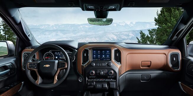 2022 Chevrolet Silverado 1500 LTD Interior View of Dashboard.