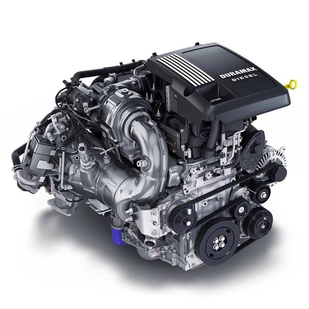 DURAMAX 3.0L Turbo-Diesel I-6 Engine of the 2023 Chevrolet Silverado 1500.