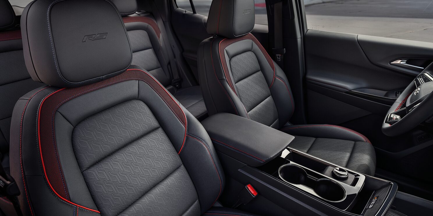 The 2027 Chevrolet Equinox Front Row Seats and Center Console.